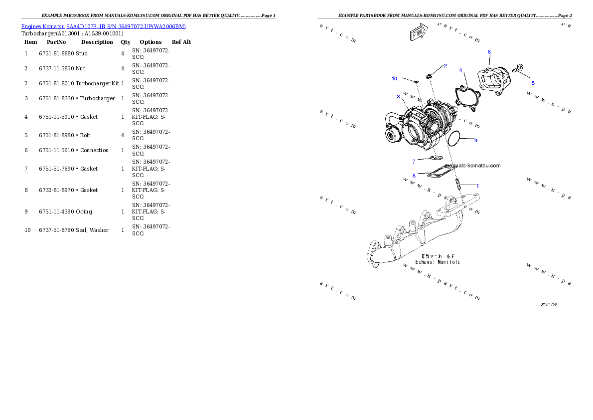 Protected: SAA4D107E-1B S/N 36497072-UP Partsbook