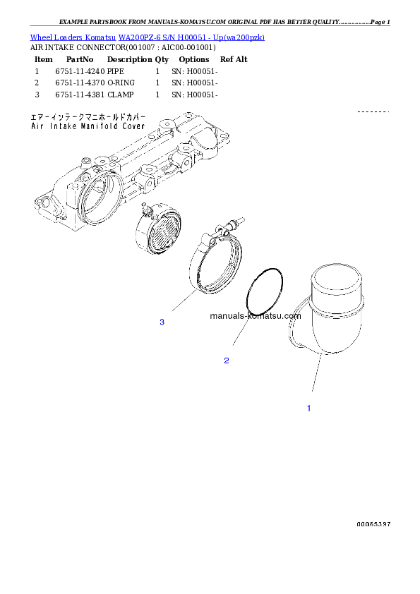 Protected: WA200PZ-6 S/N H00051 – Up Partsbook