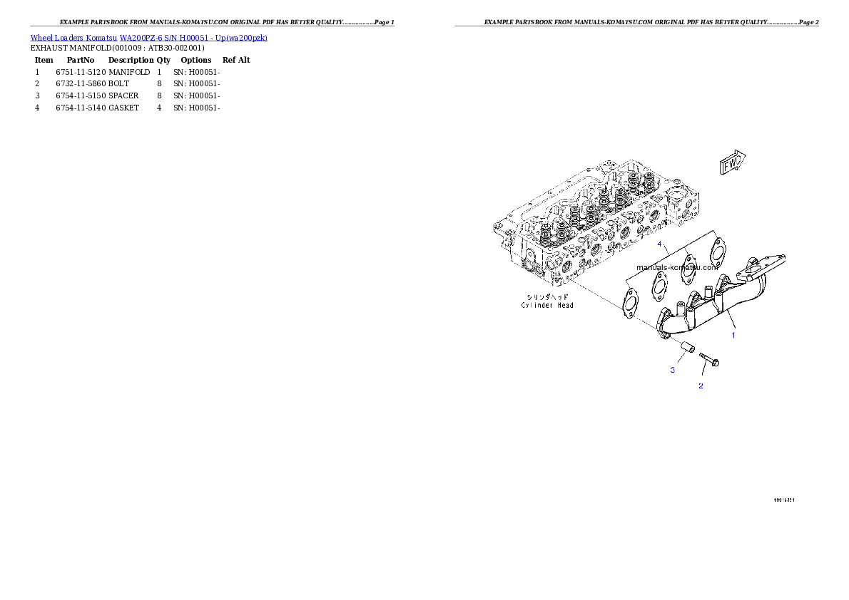 Protected: WA200PZ-6 S/N H00051 – Up Partsbook