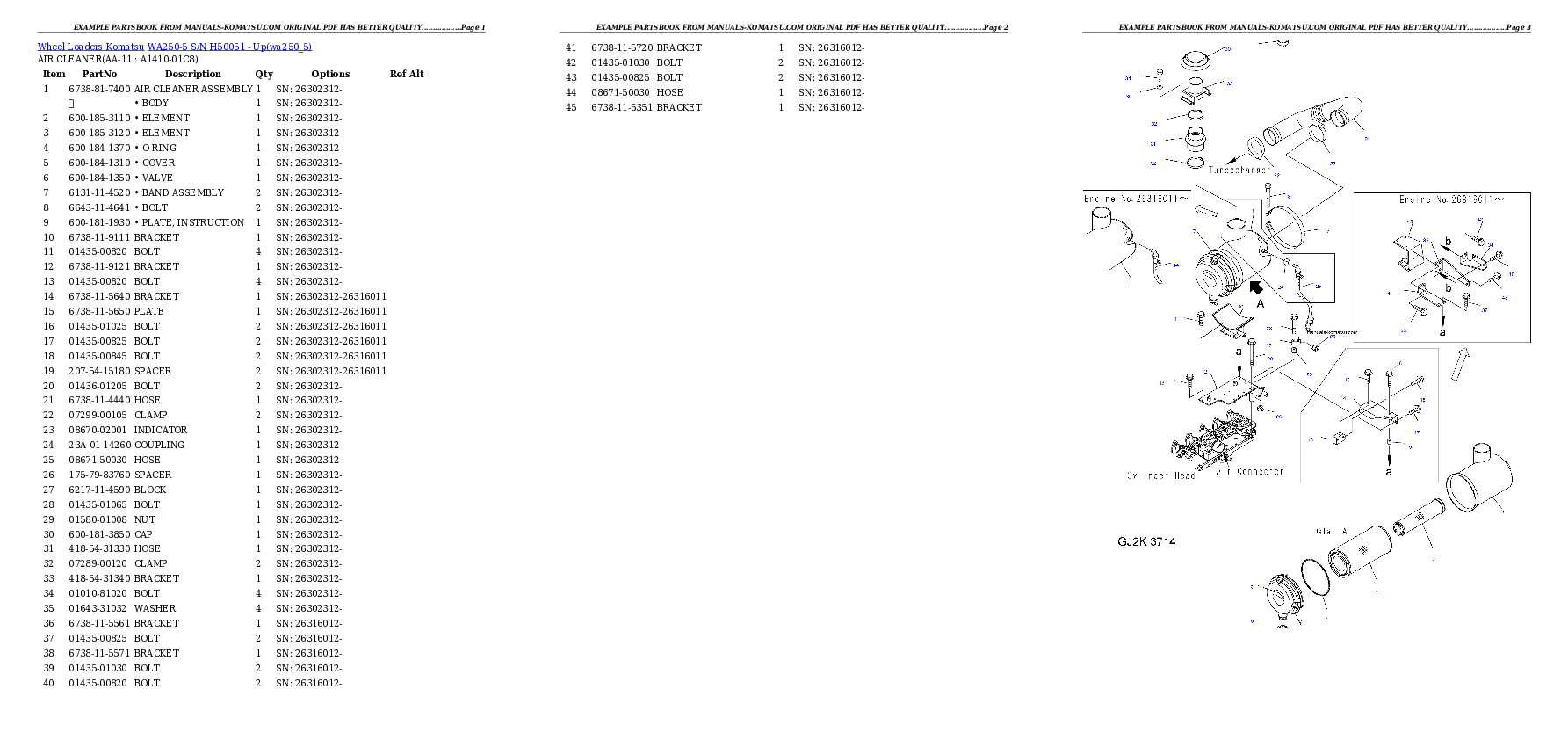 Protected: WA250-5 S/N H50051 – Up Partsbook