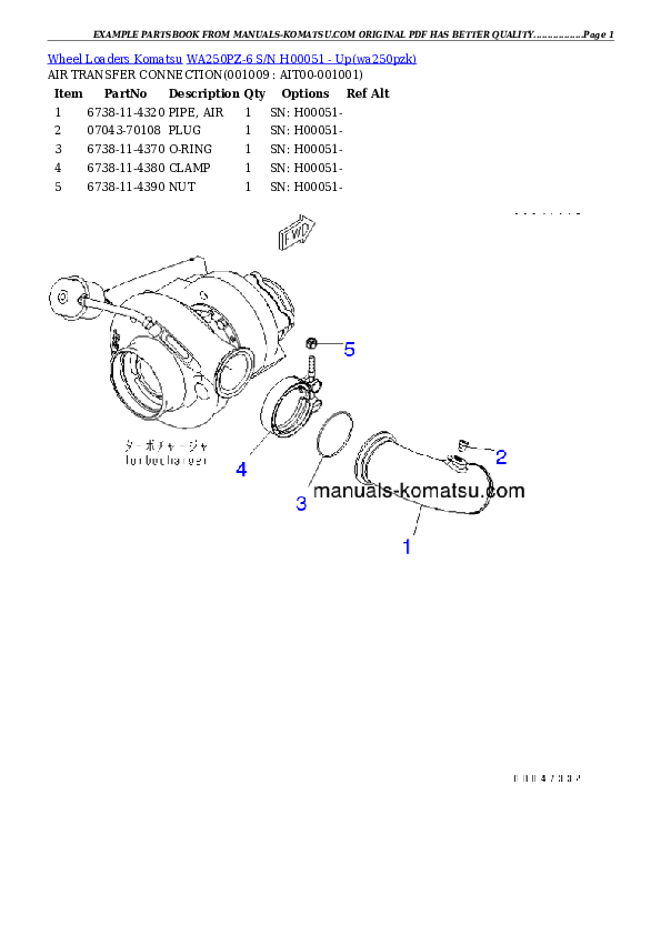 Protected: WA250PZ-6 S/N H00051 – Up Partsbook