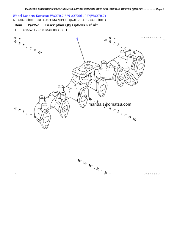 Protected: WA270-7 S/N A27001 – UP Partsbook