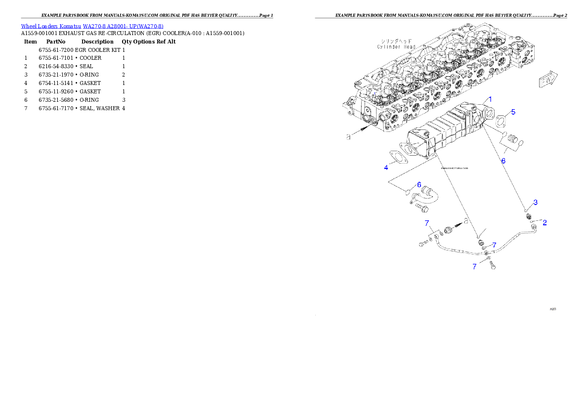Protected: WA270-8  A28001- UP Partsbook