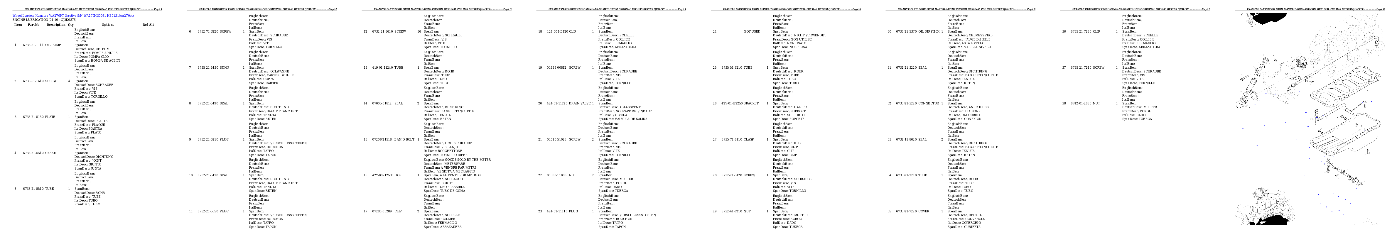 Protected: WA270PT-3 active S/N WA270H30051-H30131 Partsbook