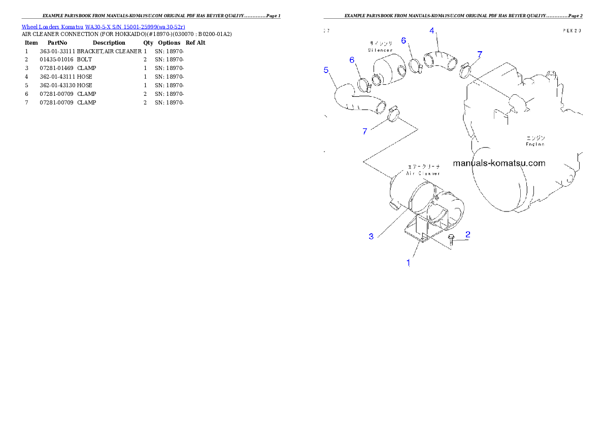 Protected: WA30-5-X S/N 15001-25999 Partsbook