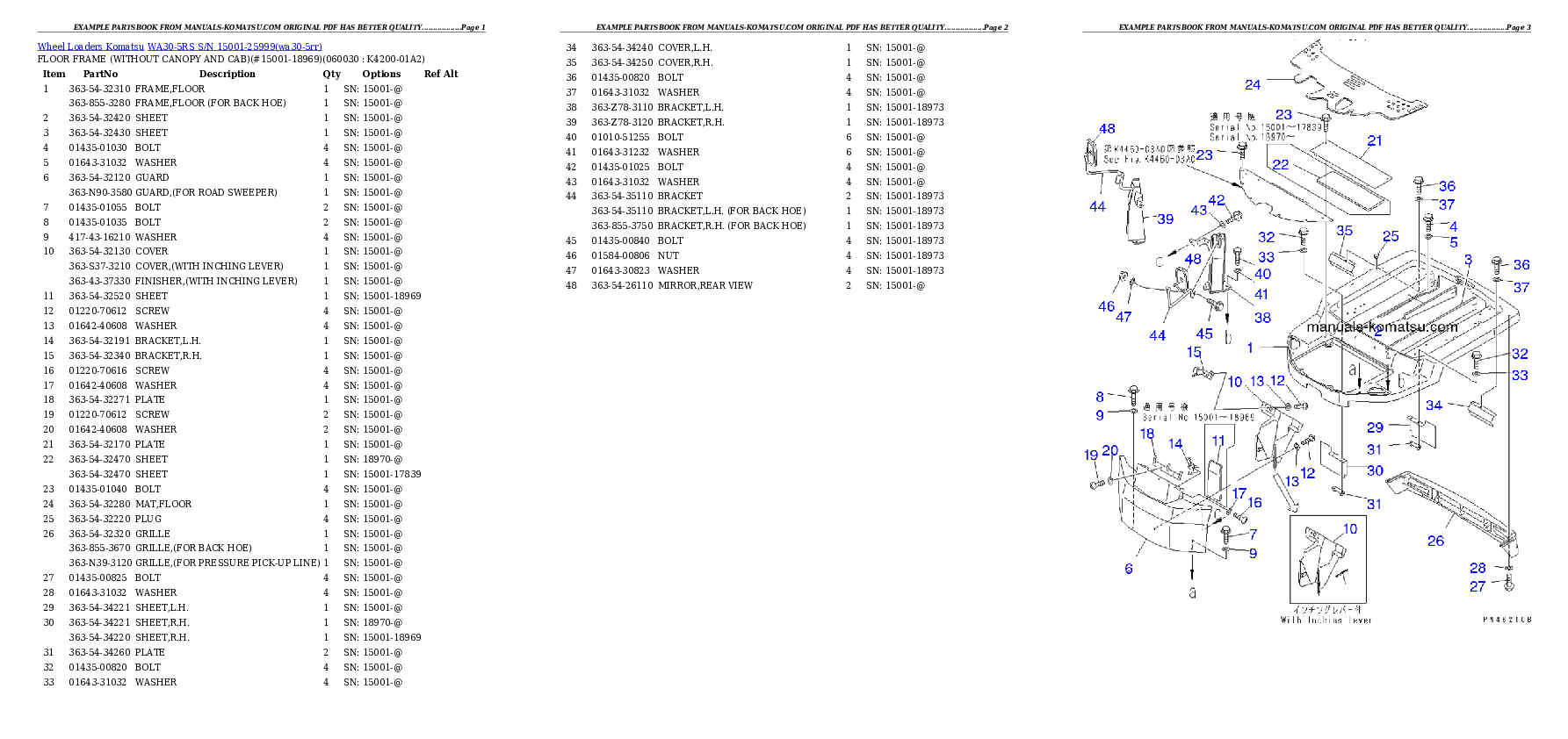 Protected: WA30-5RS S/N 15001-25999 Partsbook
