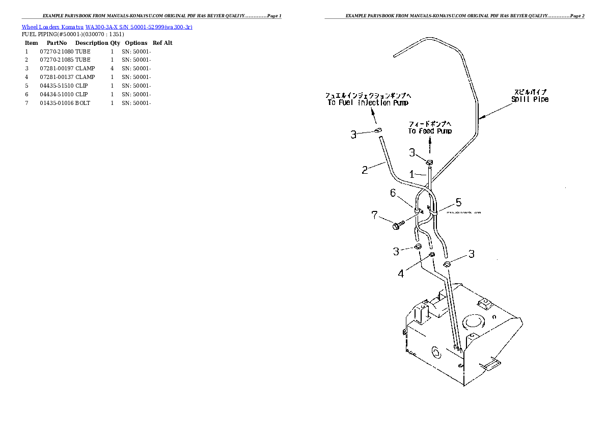 Protected: WA300-3A-X S/N 50001-52999 Partsbook