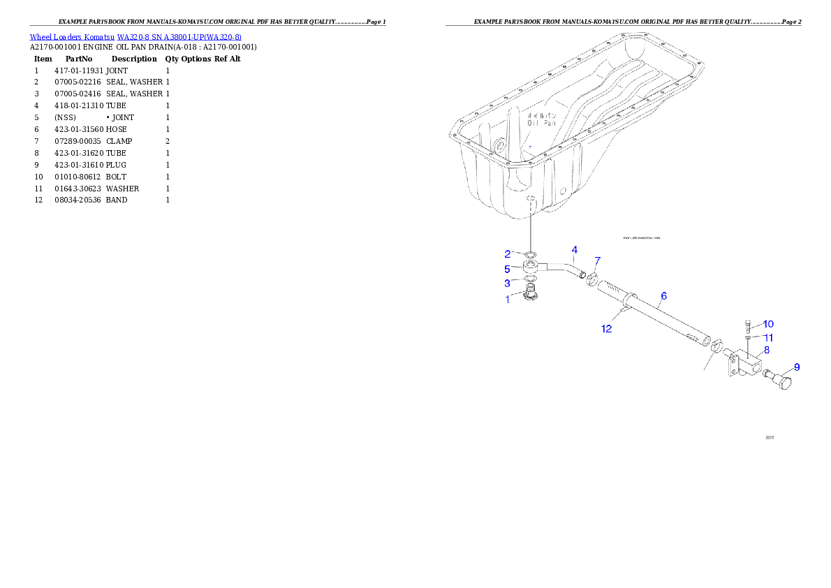 Protected: WA320-8 SN A38001-UP Partsbook