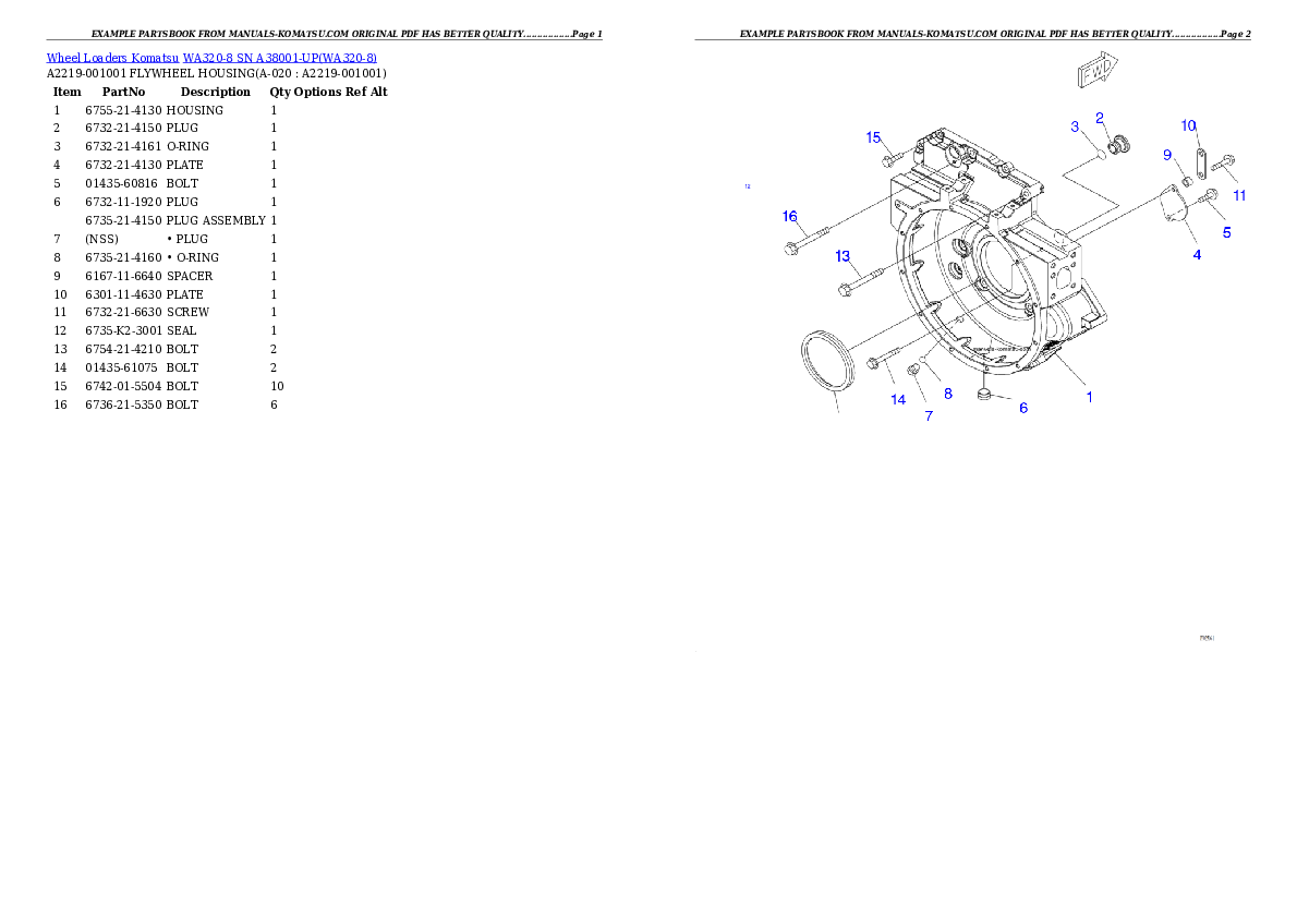 Protected: WA320-8 SN A38001-UP Partsbook