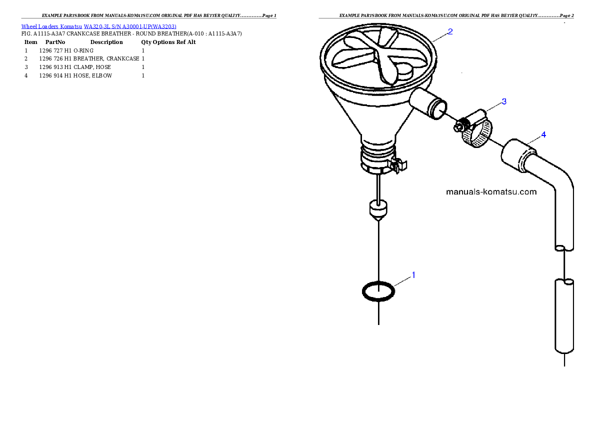 Protected: WA320-3L S/N A30001-UP Partsbook