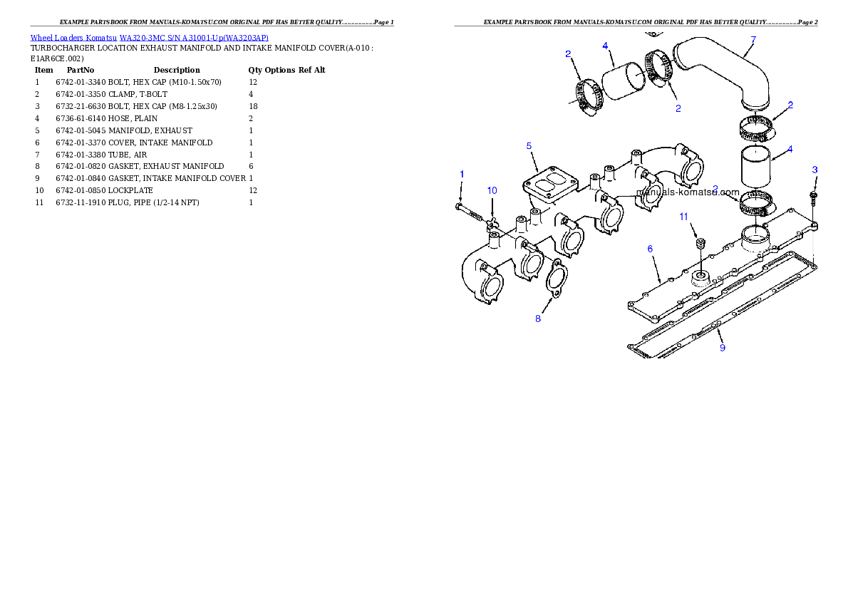 Protected: WA320-3MC S/N A31001-Up Partsbook