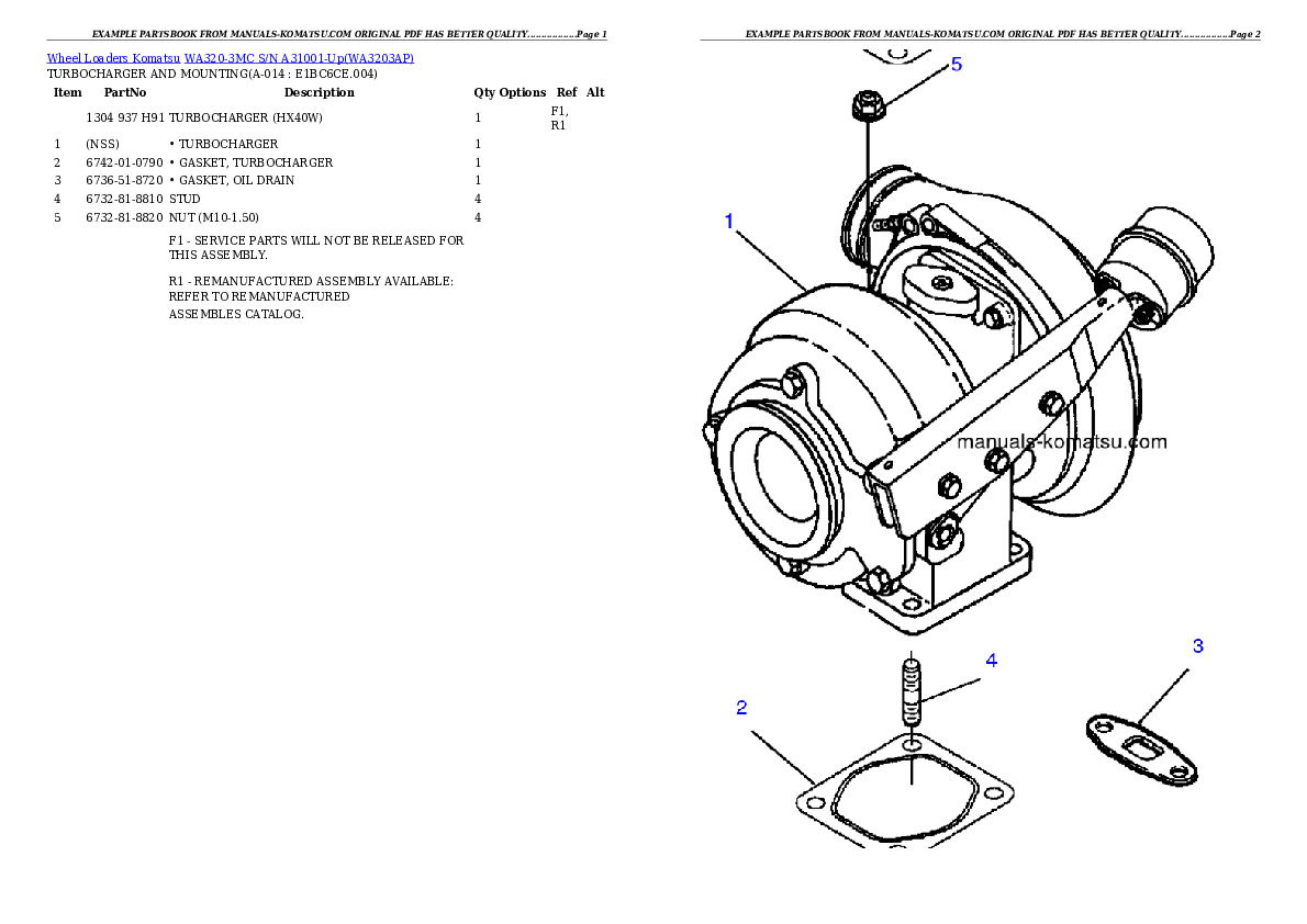 Protected: WA320-3MC S/N A31001-Up Partsbook