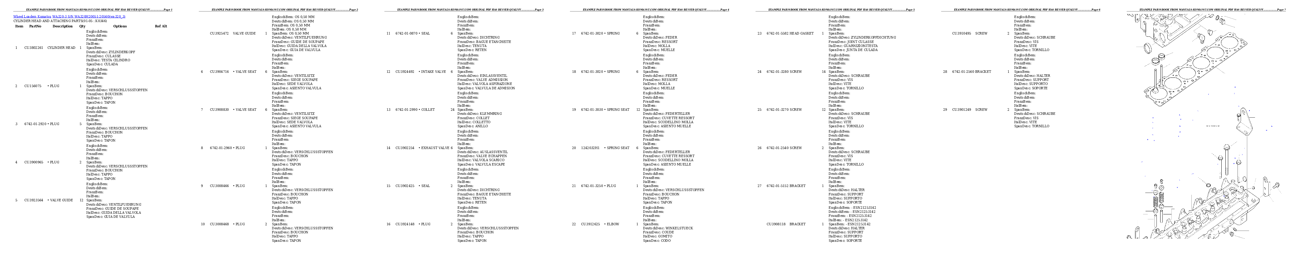 Protected: WA320-3 S/N WA320H20051-20560 Partsbook