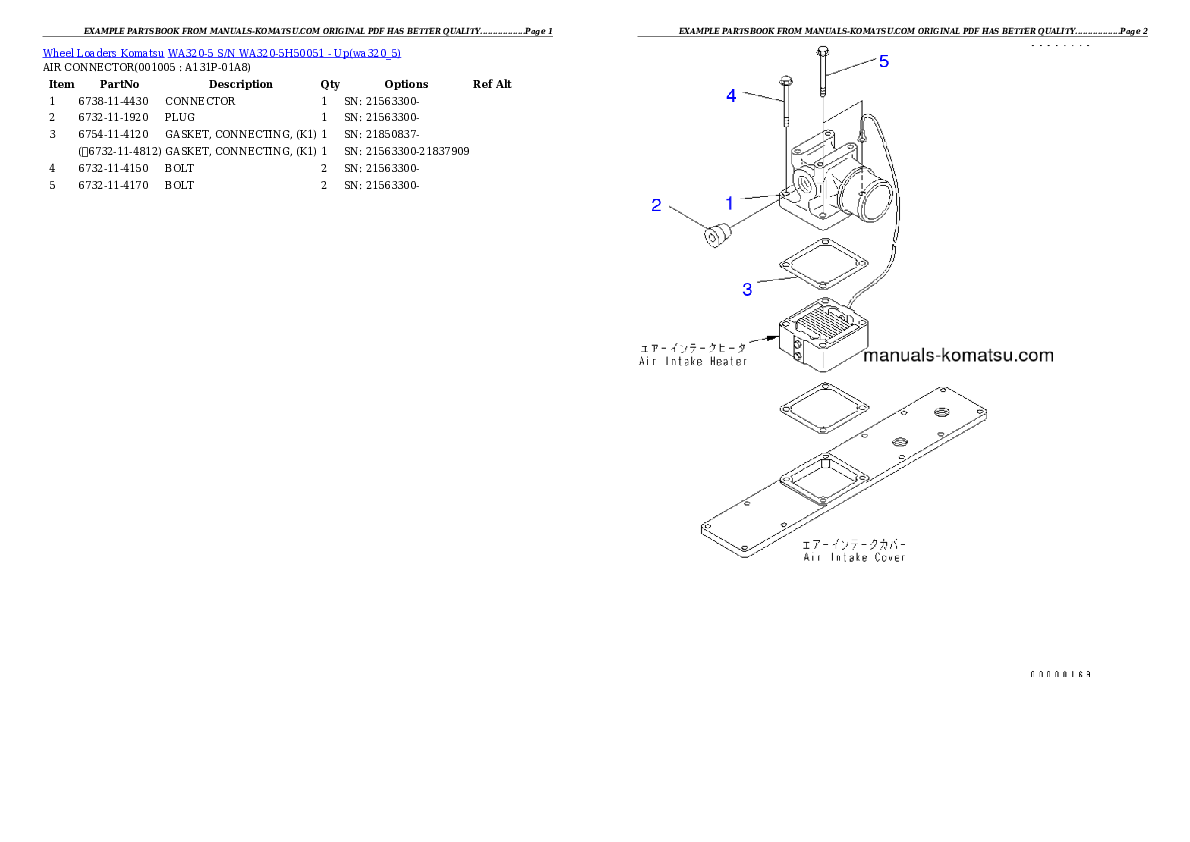 Protected: WA320-5 S/N WA320-5H50051 – Up Partsbook