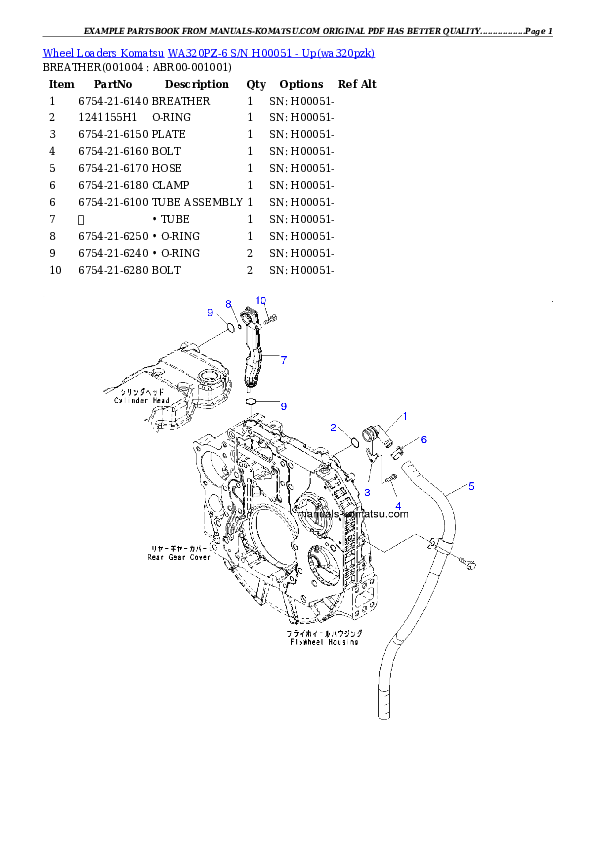 Protected: WA320PZ-6 S/N H00051 – Up Partsbook