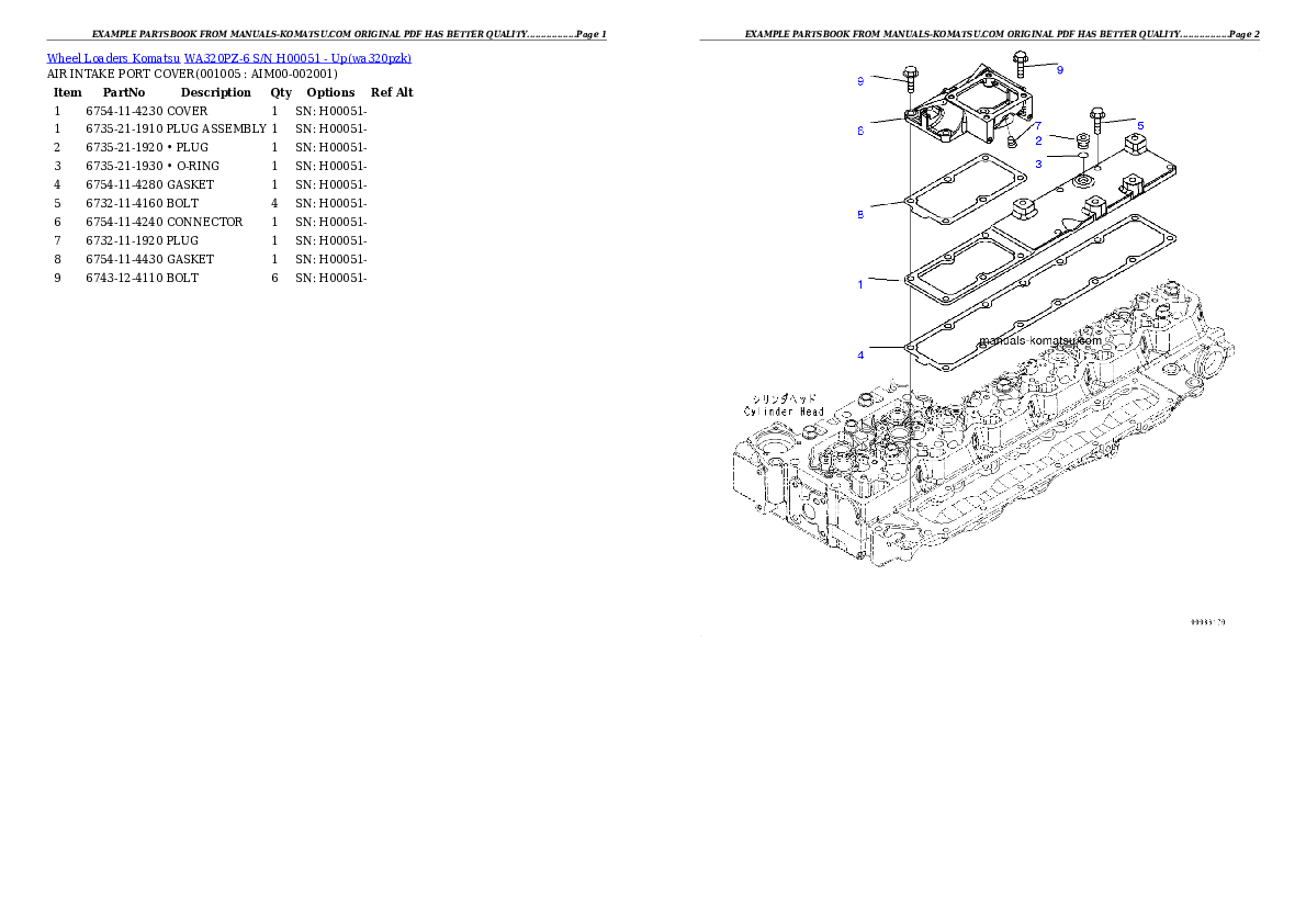 Protected: WA320PZ-6 S/N H00051 – Up Partsbook