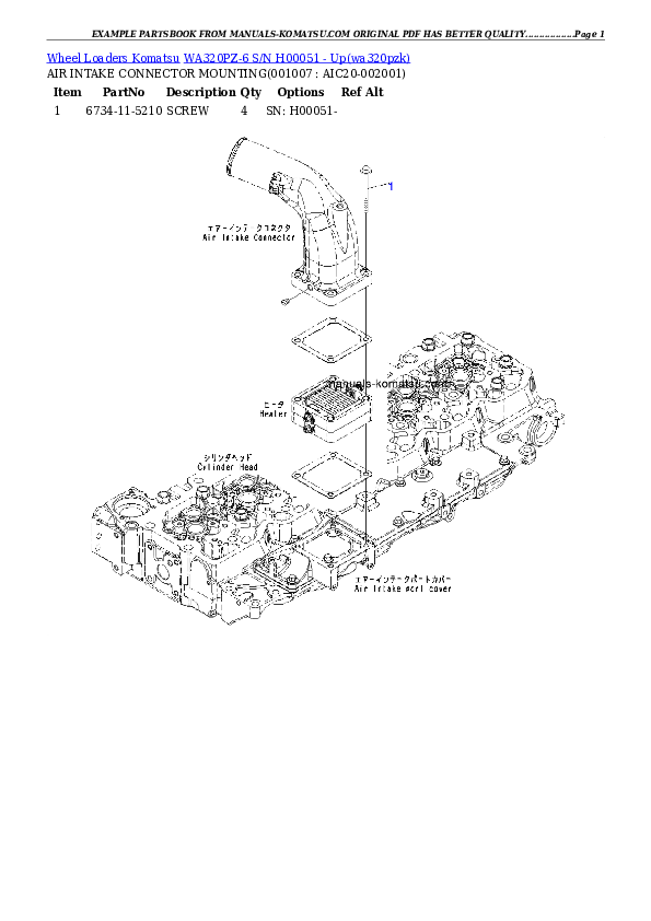 Protected: WA320PZ-6 S/N H00051 – Up Partsbook