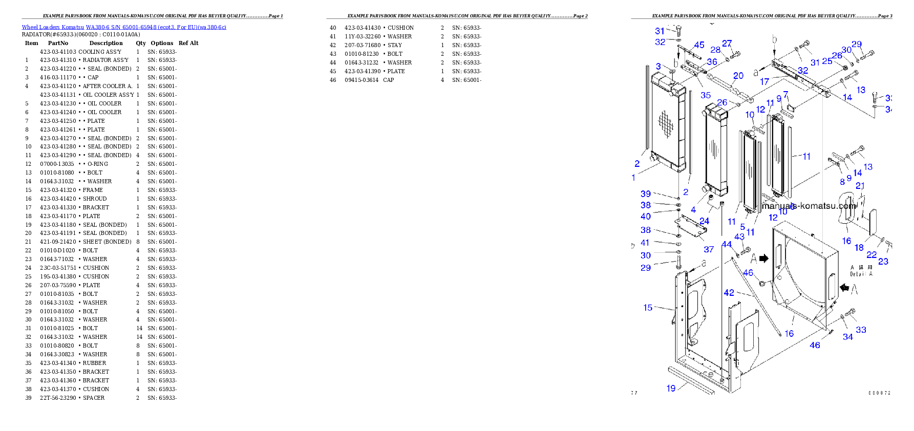 Protected: WA380-6 S/N 65001-65948 (ecot3, For EU) Partsbook