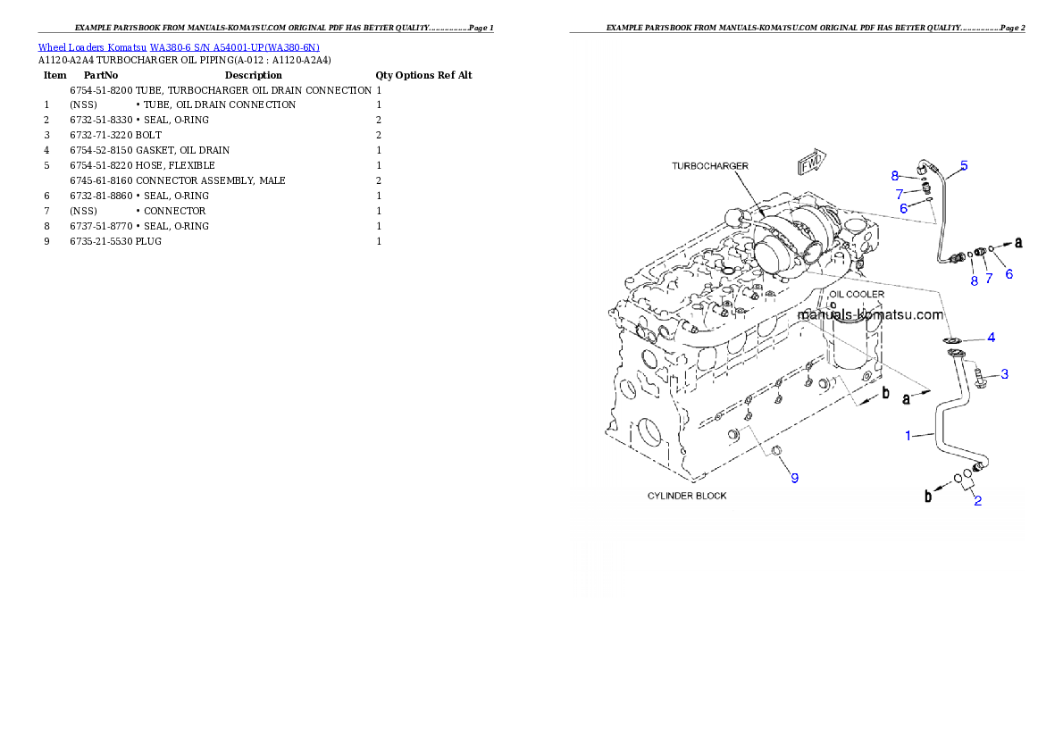 Protected: WA380-6 S/N A54001-UP Partsbook