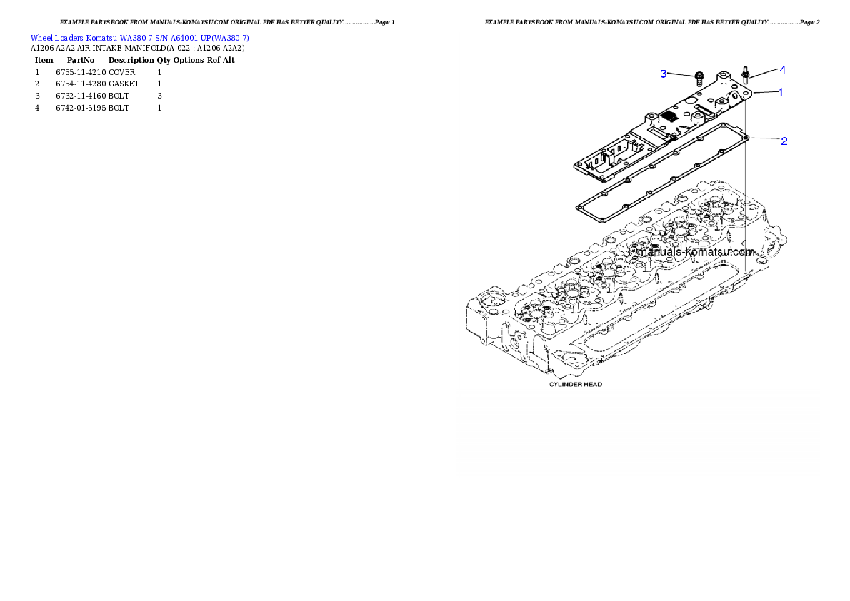 Protected: WA380-7 S/N A64001-UP Partsbook