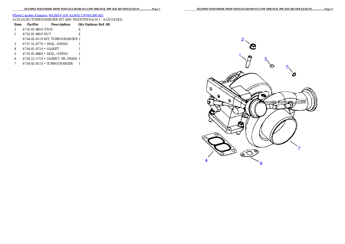 Protected: WA380-6 S/N A53001-UP Partsbook