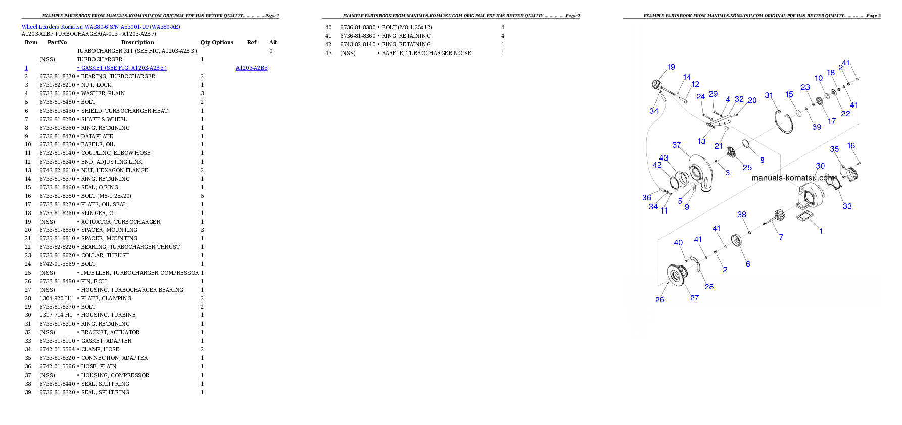 Protected: WA380-6 S/N A53001-UP Partsbook