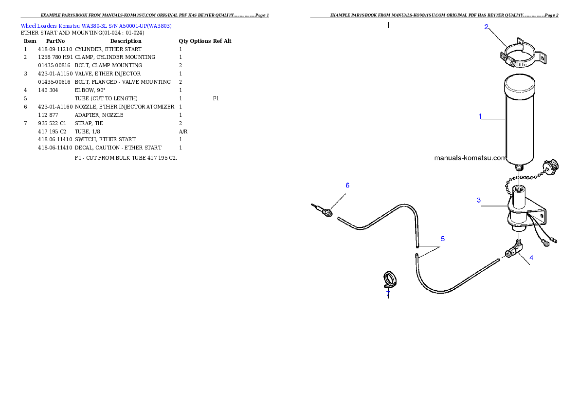 Protected: WA380-3L S/N A50001-UP Partsbook