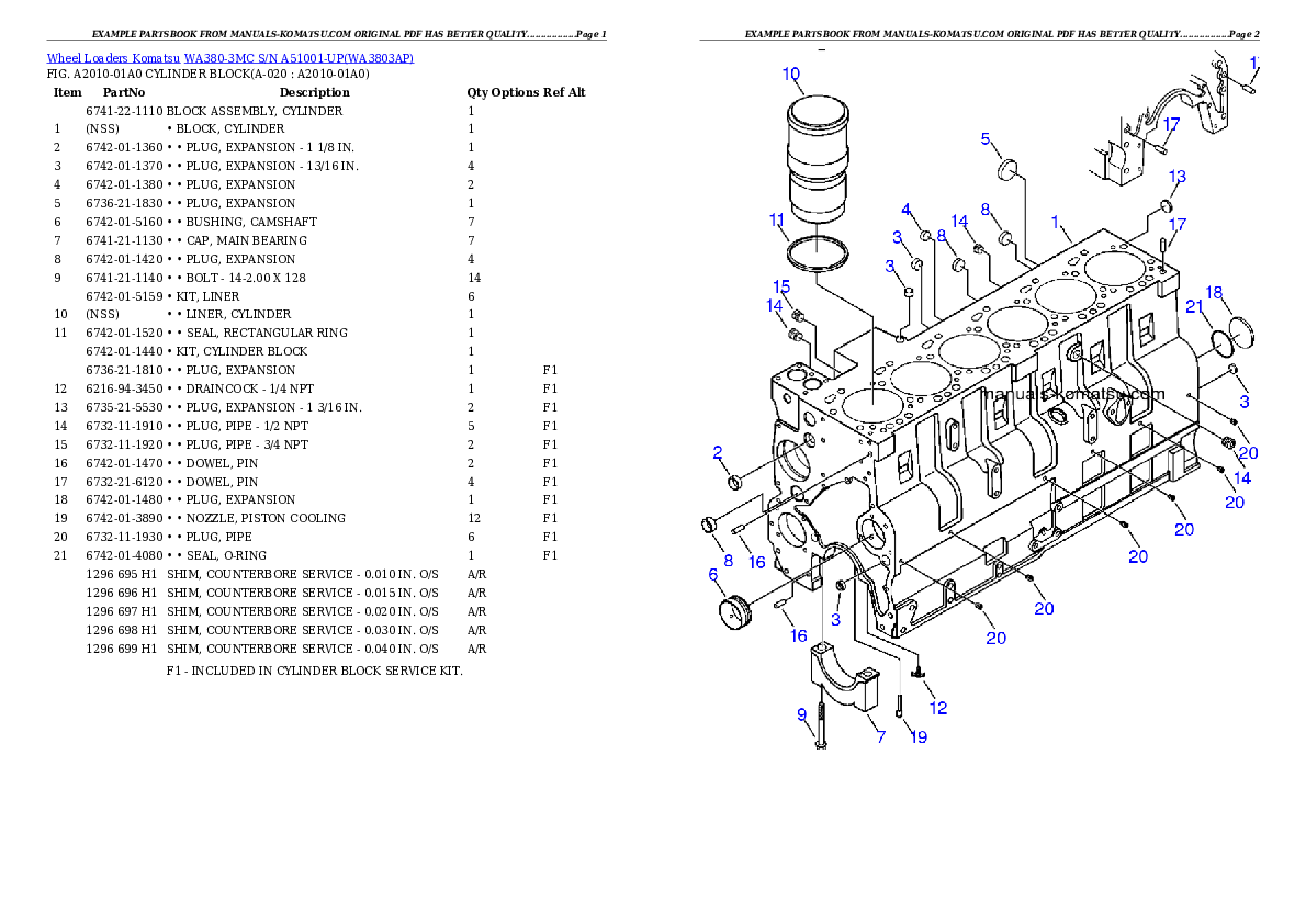 Protected: WA380-3MC S/N A51001-UP Partsbook