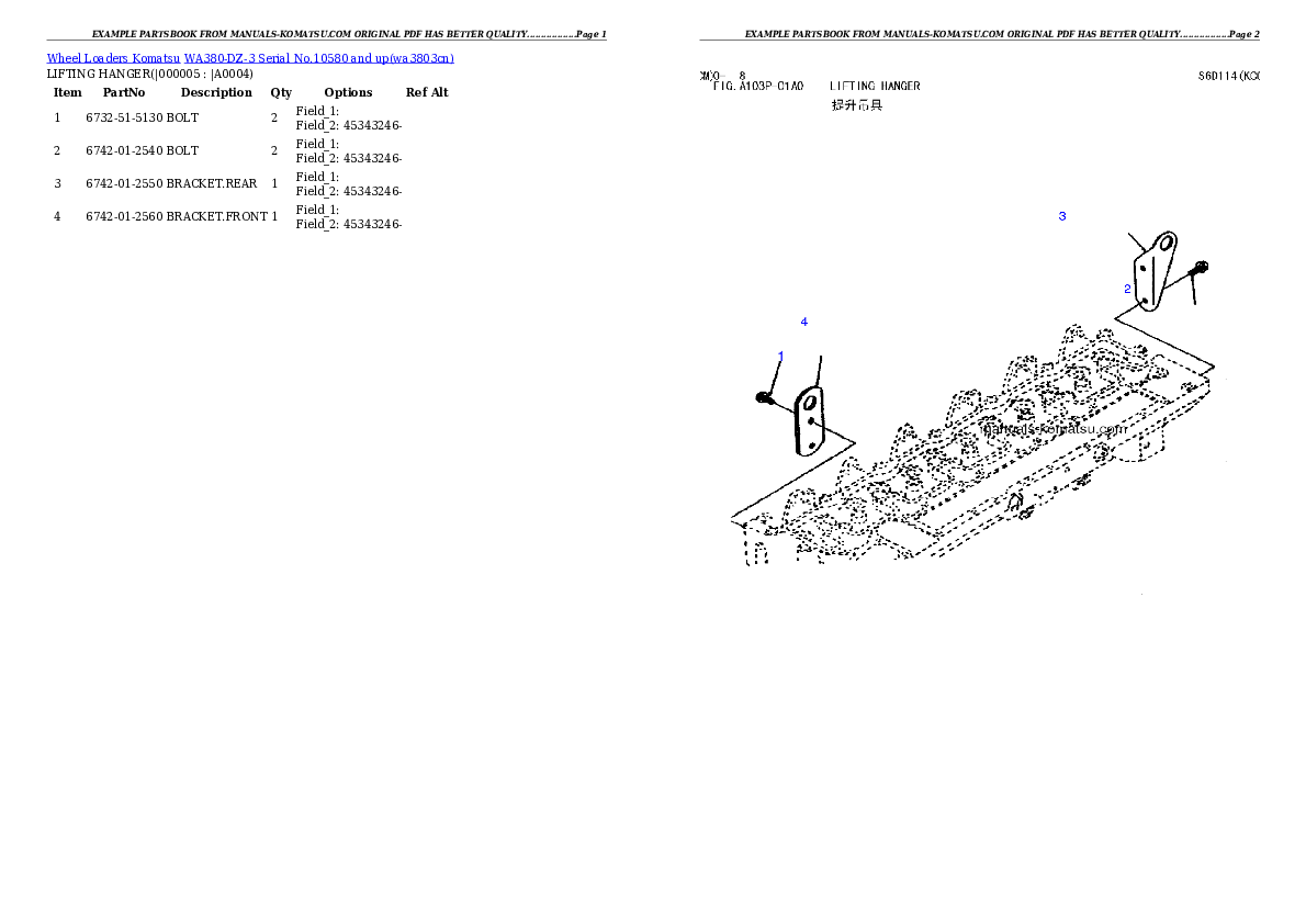 Protected: WA380-DZ-3 Serial No.10580 and up Partsbook