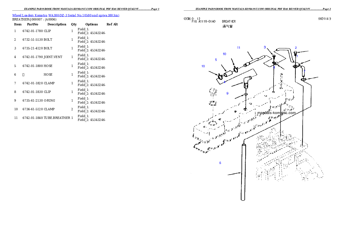 Protected: WA380-DZ-3 Serial No.10580 and up Partsbook
