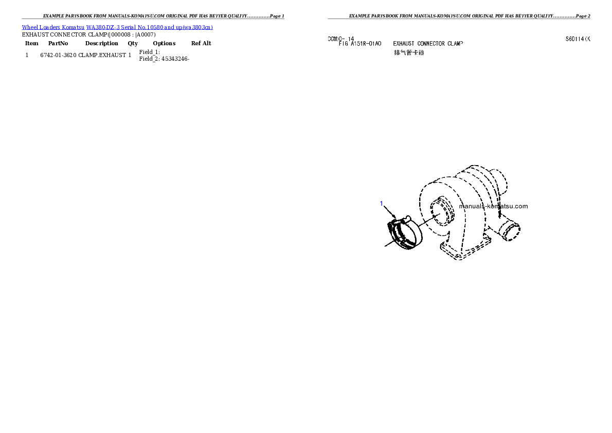 Protected: WA380-DZ-3 Serial No.10580 and up Partsbook