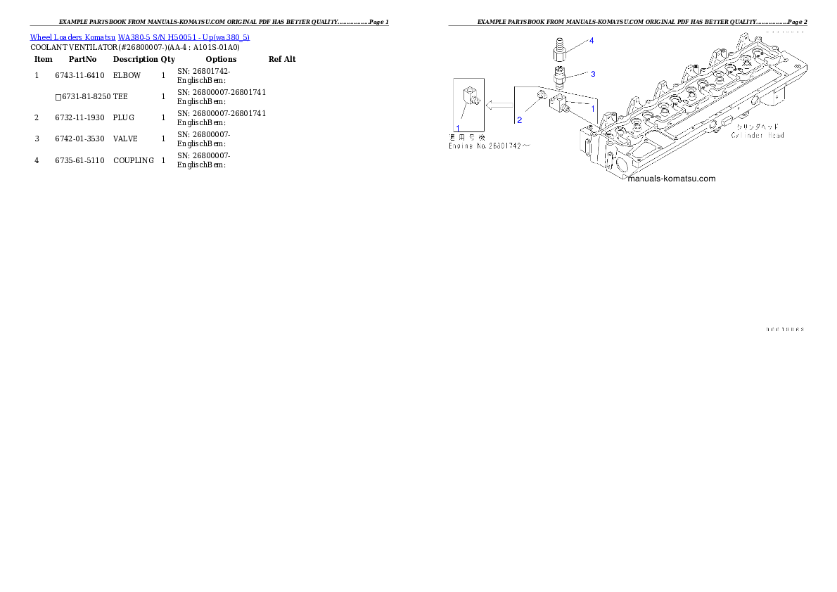 Protected: WA380-5 S/N H50051 – Up Partsbook