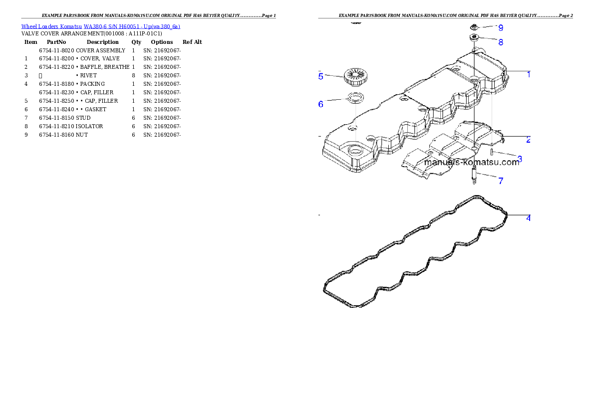 Protected: WA380-6 S/N H60051 – Up Partsbook