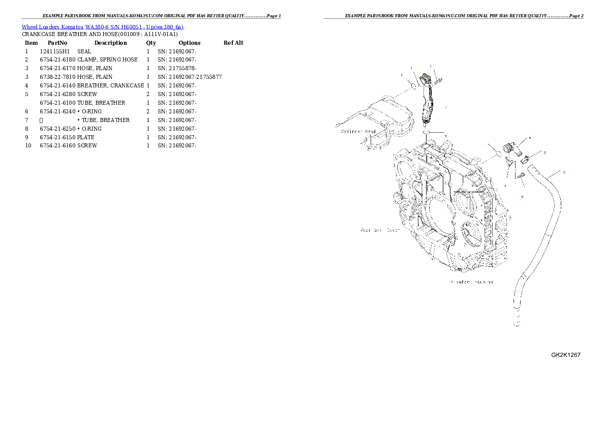 Protected: WA380-6 S/N H60051 – Up Partsbook