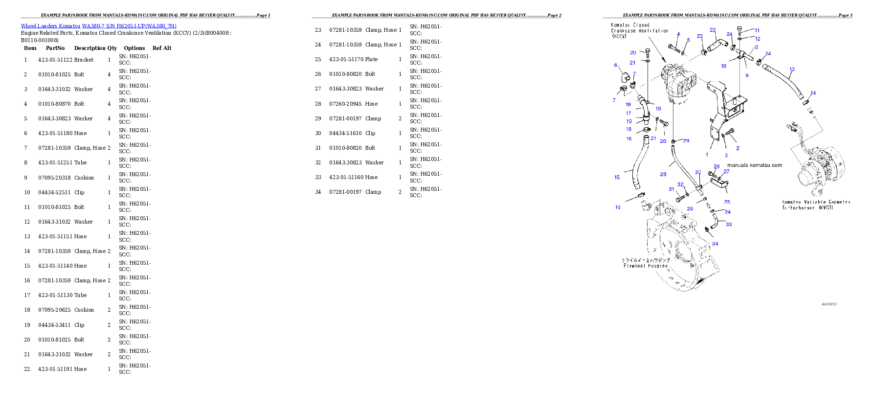 Protected: WA380-7 S/N H62051-UP Partsbook