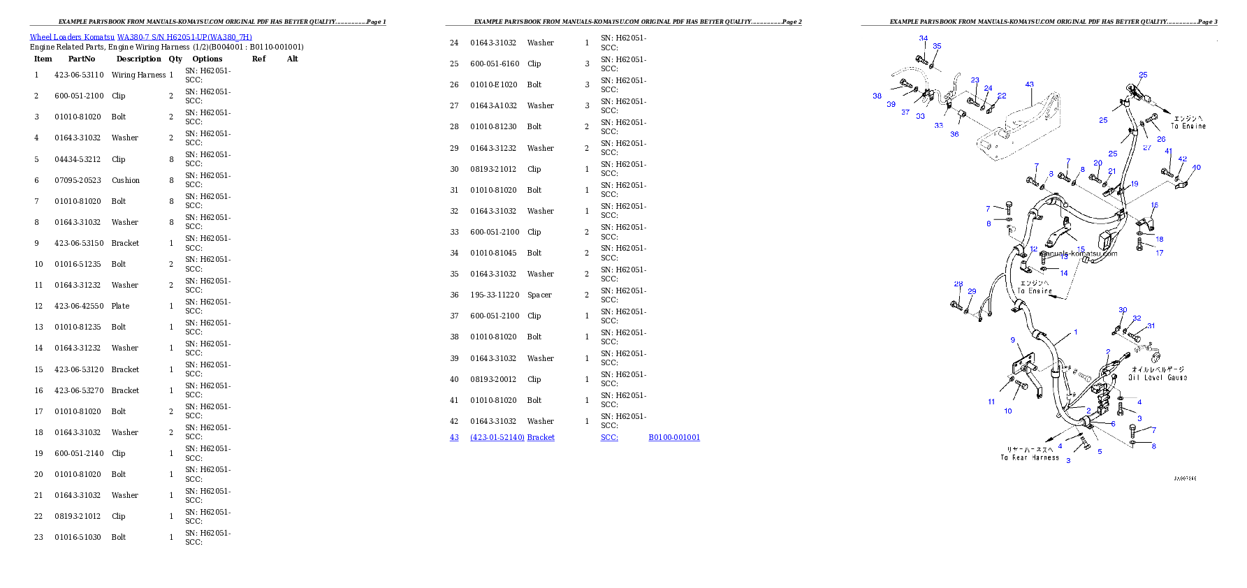 Protected: WA380-7 S/N H62051-UP Partsbook