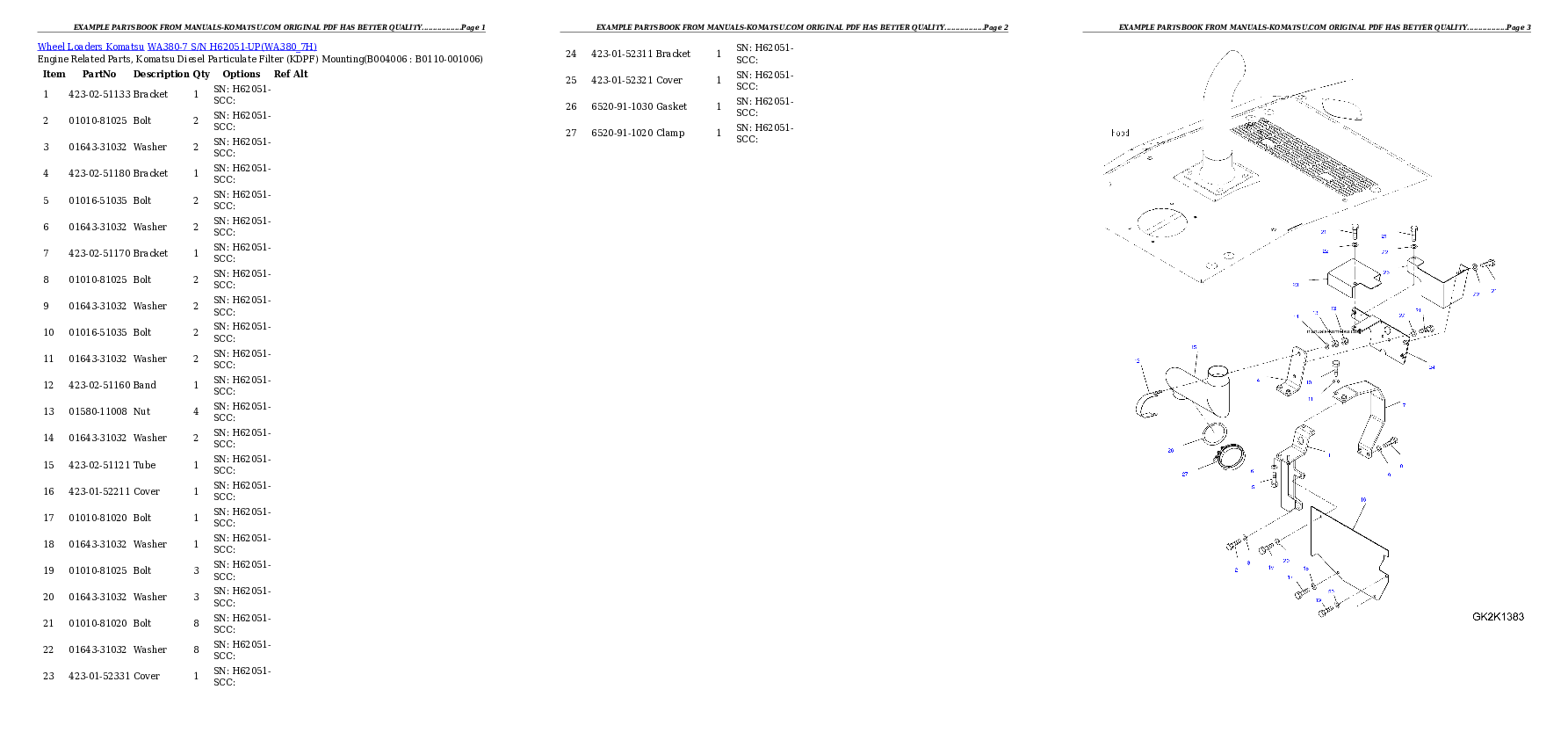 Protected: WA380-7 S/N H62051-UP Partsbook