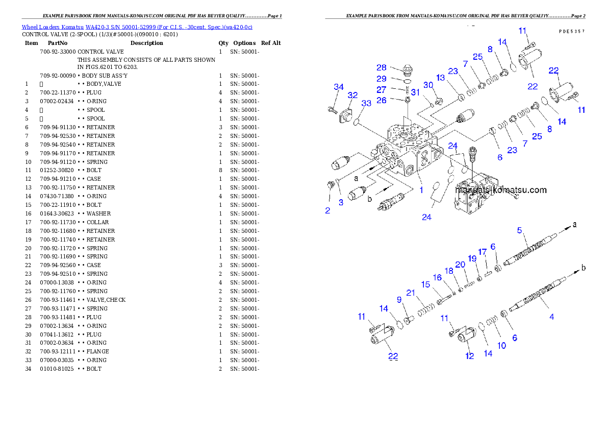 Protected: WA420-3 S/N 50001-52999 (For C.I.S. -30cent. Spec.) Partsbook