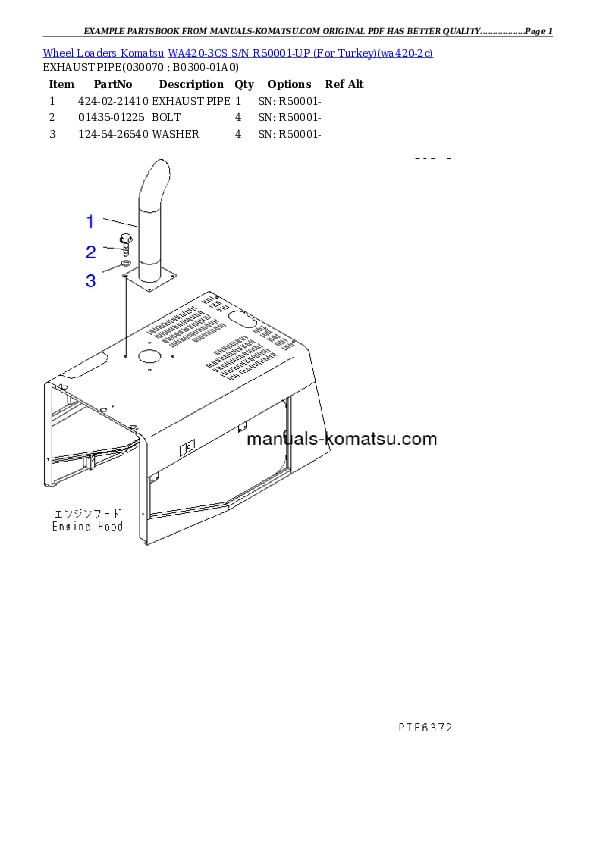 Protected: WA420-3CS S/N R50001-UP (For Turkey) Partsbook