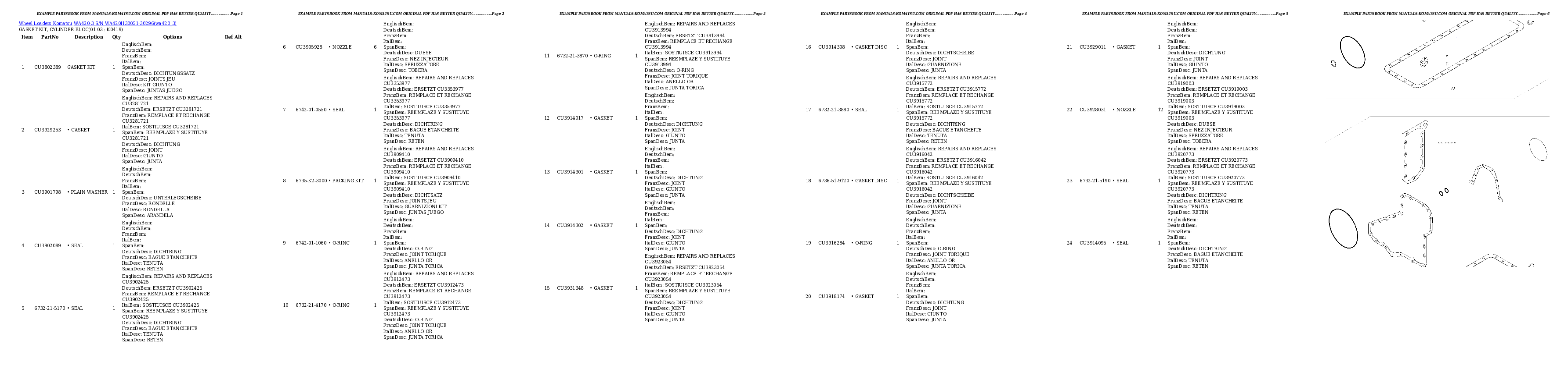 Protected: WA420-3 S/N WA420H30051-30296 Partsbook