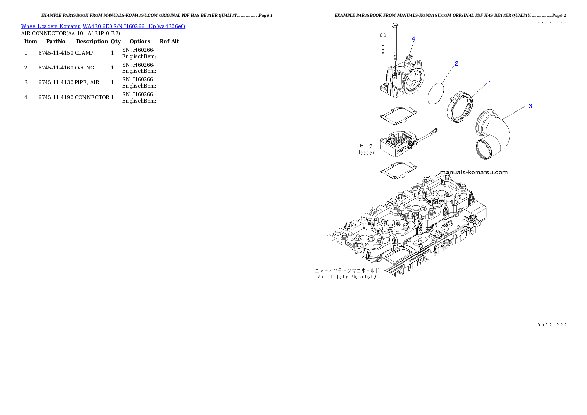 Protected: WA430-6E0 S/N H60266 – Up Partsbook