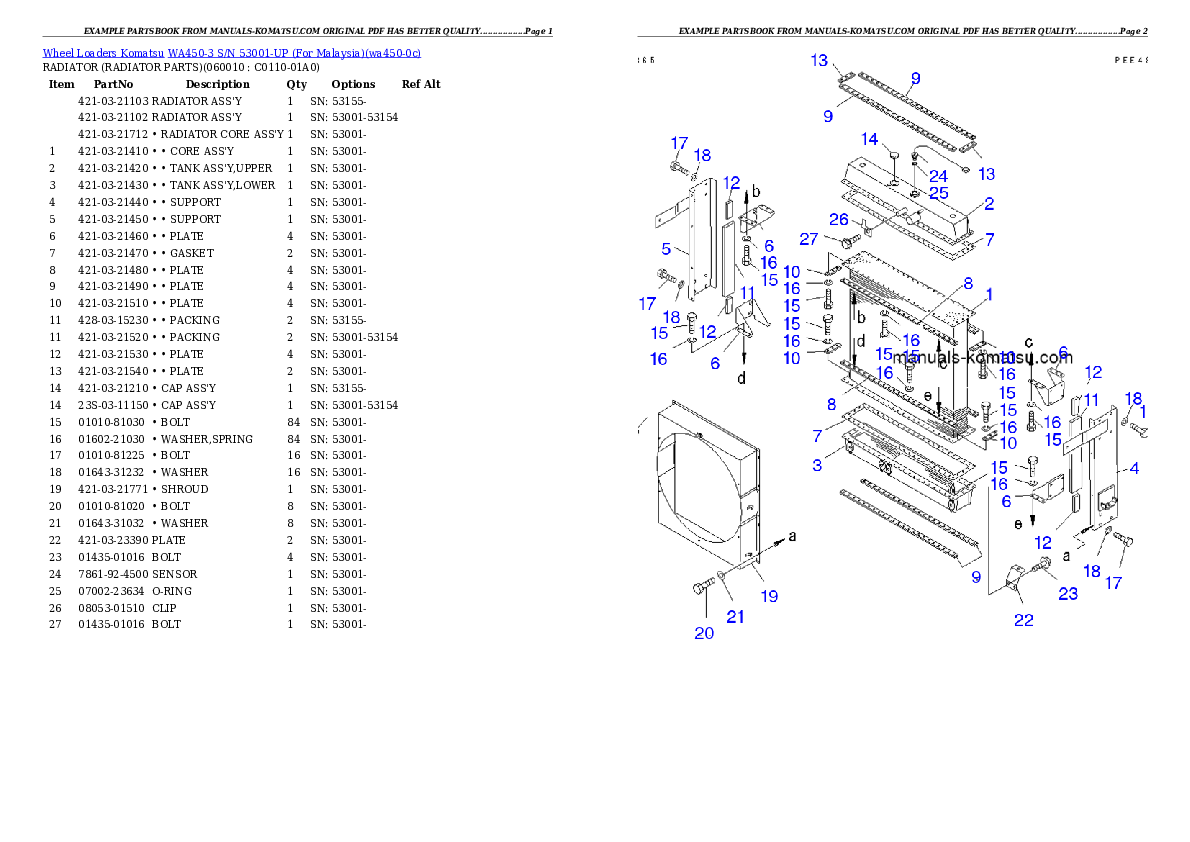 Protected: WA450-3 S/N 53001-UP (For Malaysia) Partsbook