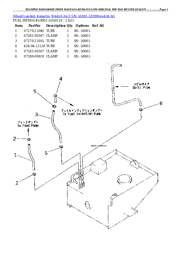 Protected: WA450-3A-S S/N 50001-52999 Partsbook