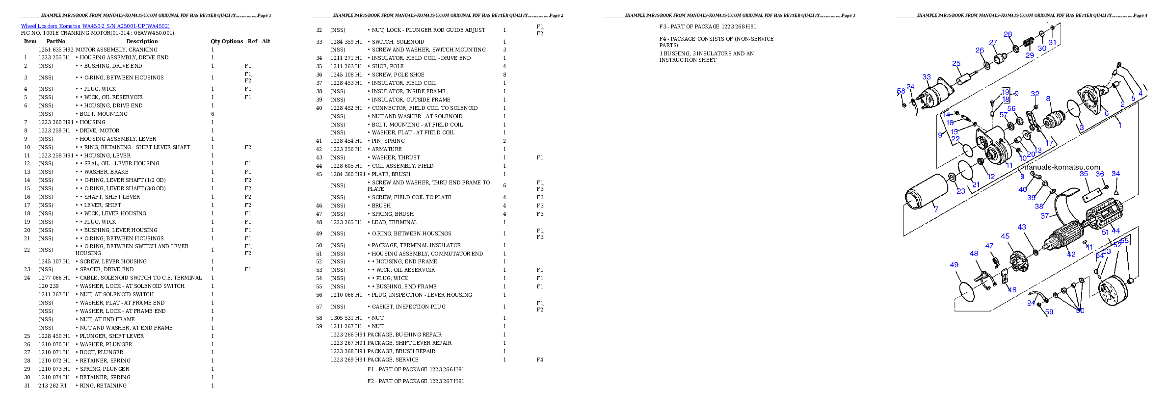 Protected: WA450-2 S/N A25001-UP Partsbook