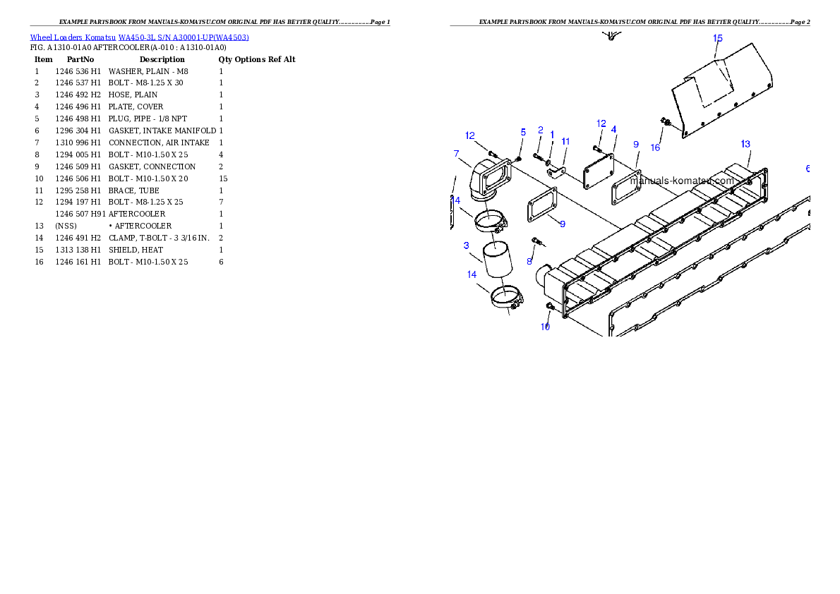 Protected: WA450-3L S/N A30001-UP Partsbook