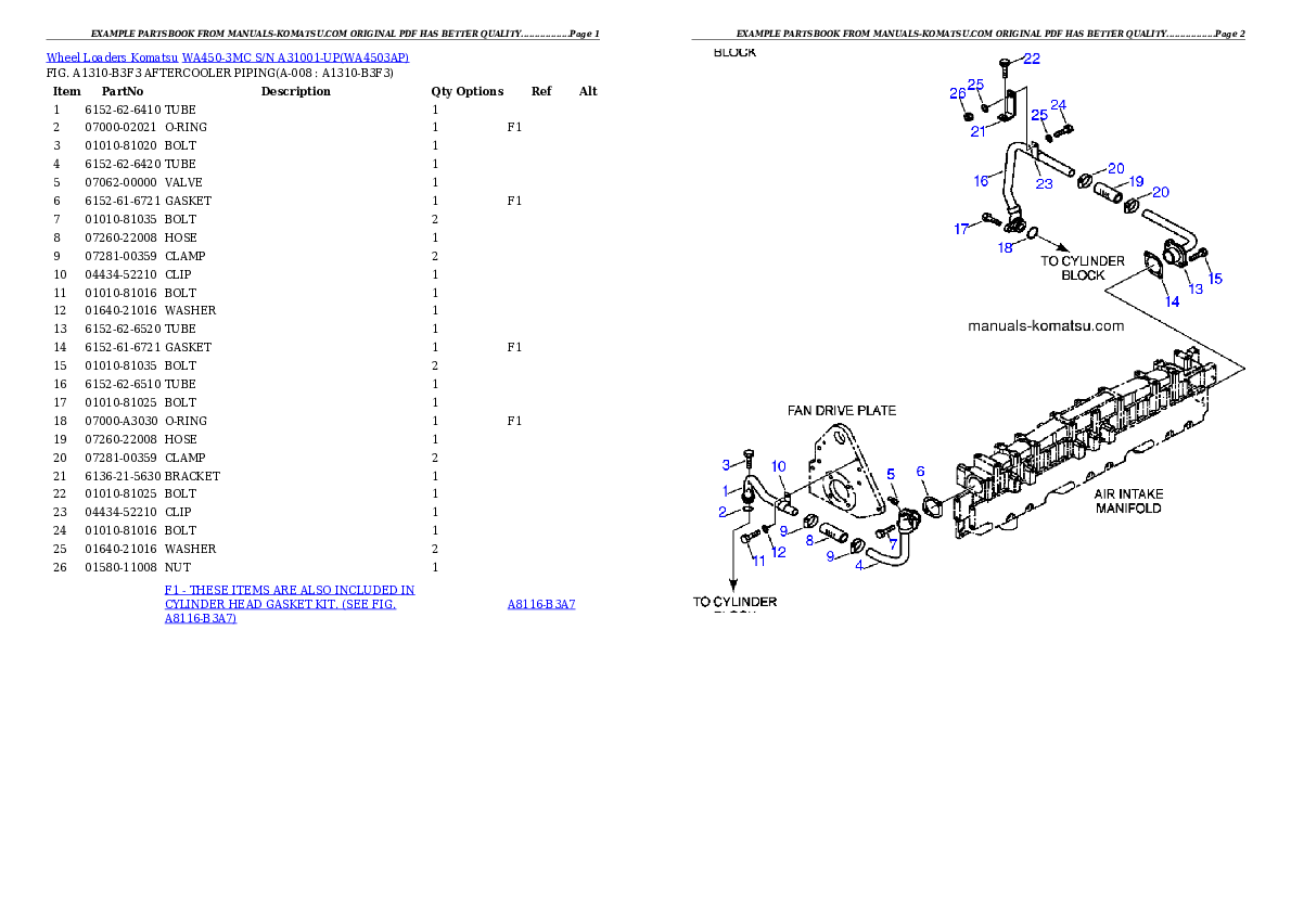 Protected: WA450-3MC S/N A31001-UP Partsbook