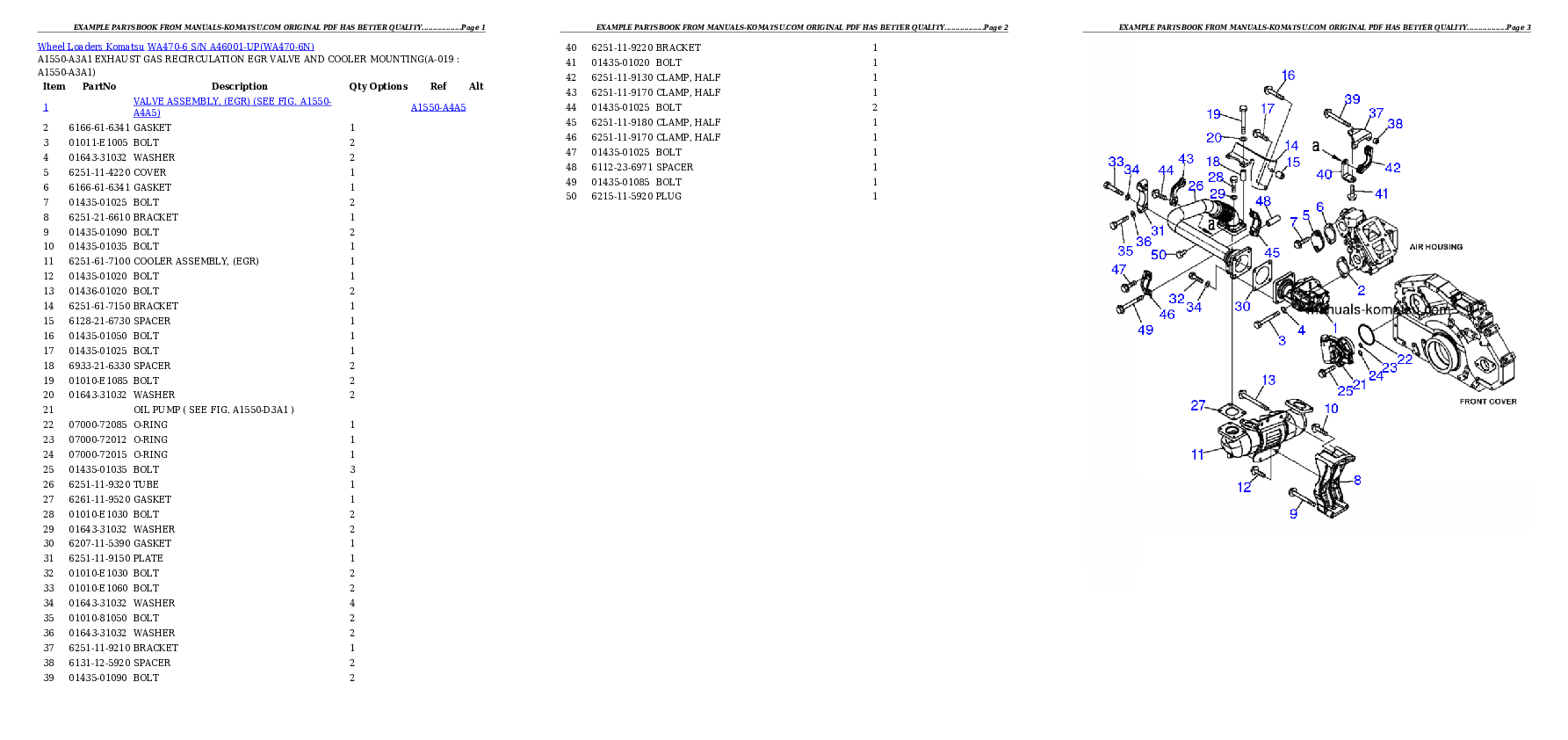 Protected: WA470-6 S/N A46001-UP Partsbook