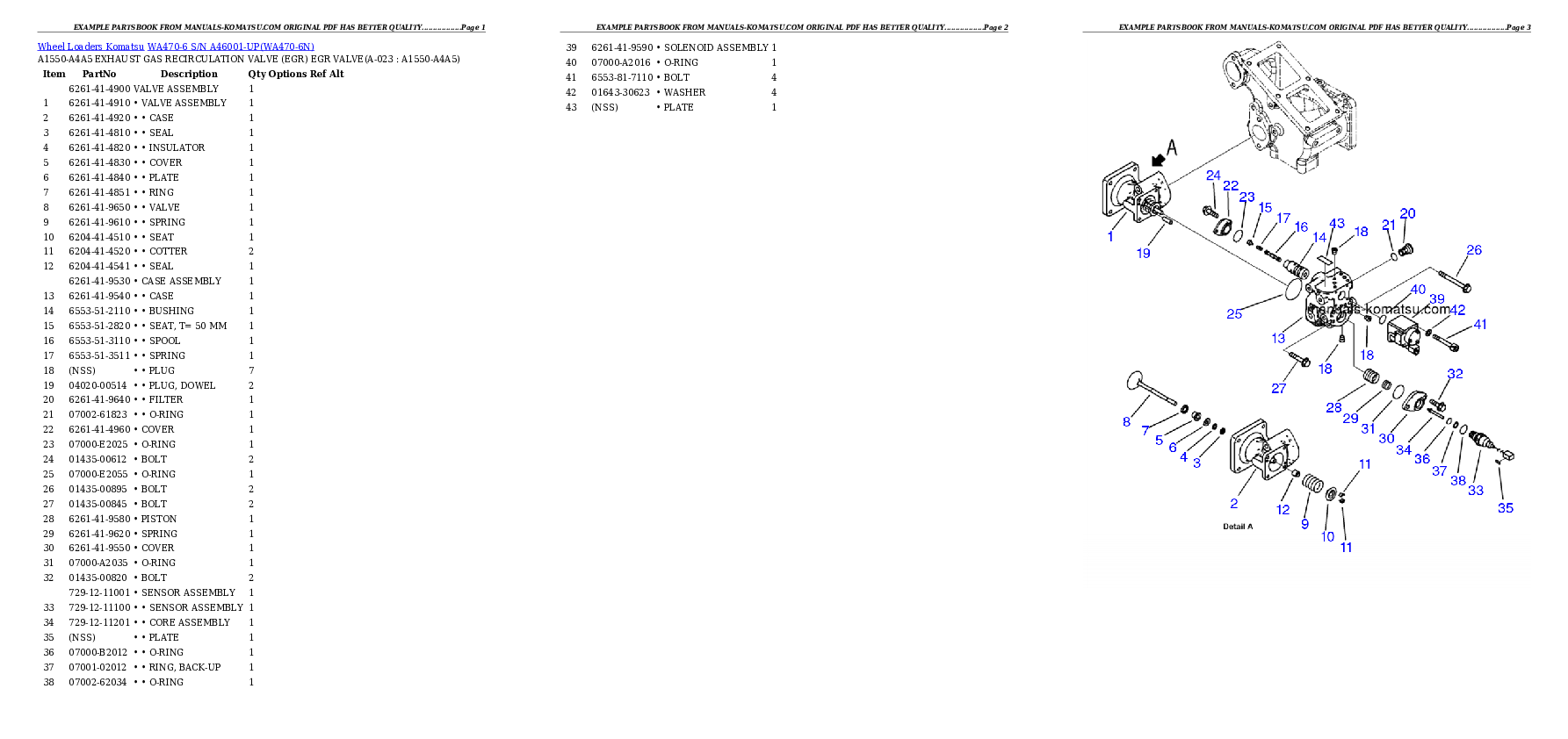 Protected: WA470-6 S/N A46001-UP Partsbook