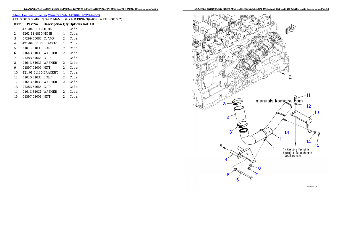 Protected: WA470-7 S/N A47001-UP Partsbook