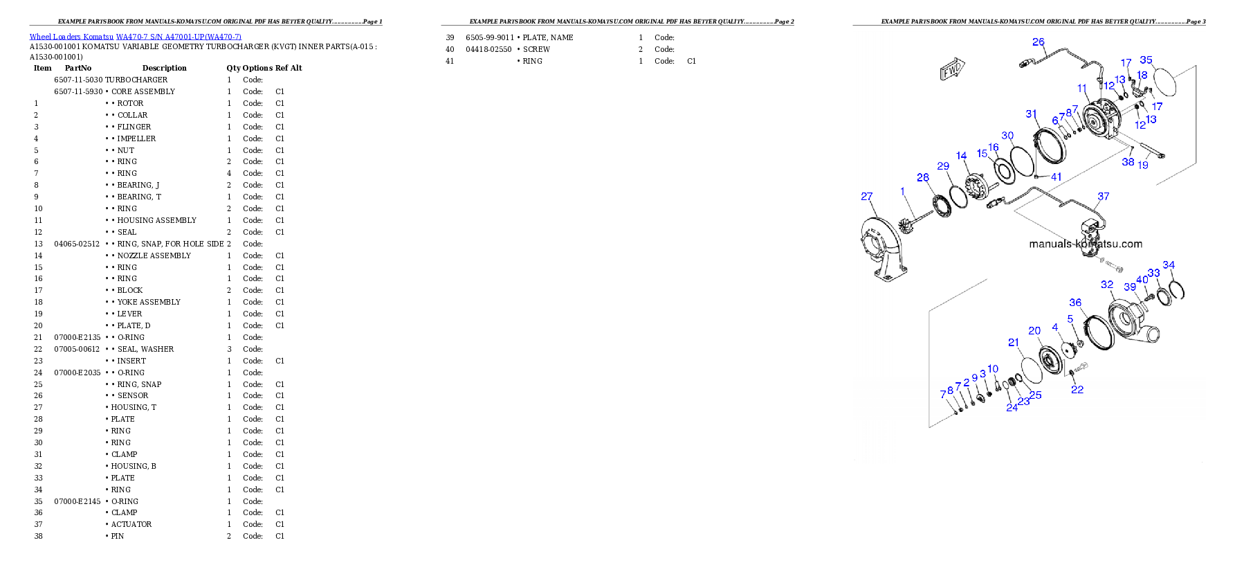 Protected: WA470-7 S/N A47001-UP Partsbook